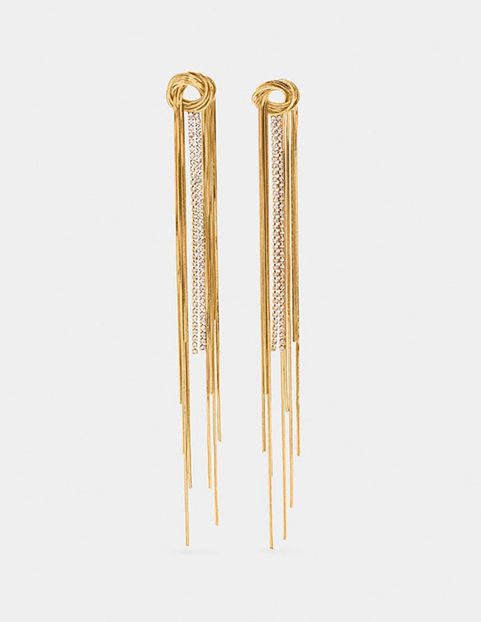 Aretes Golden Delicates con acabado liso