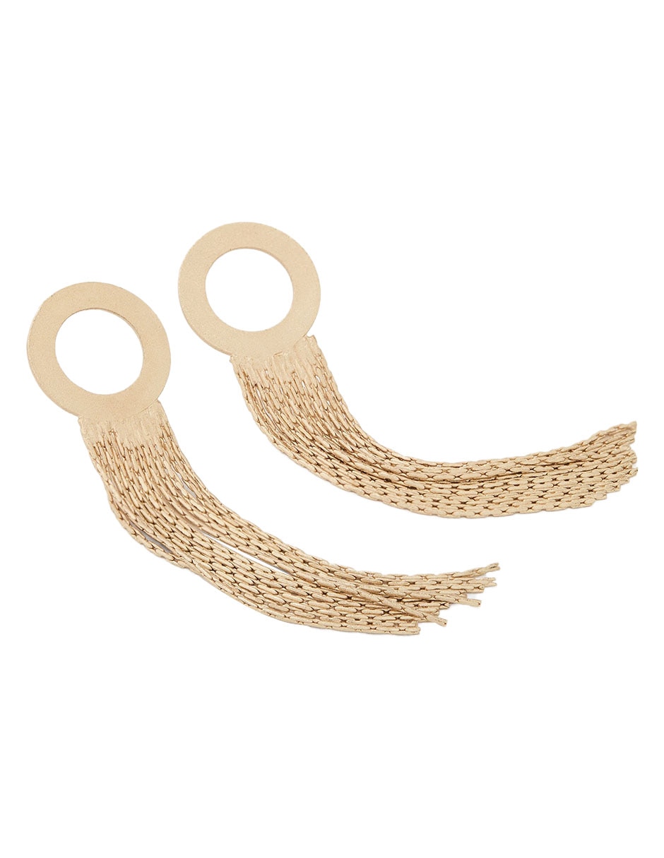 Aretes largos con acabado mate 2