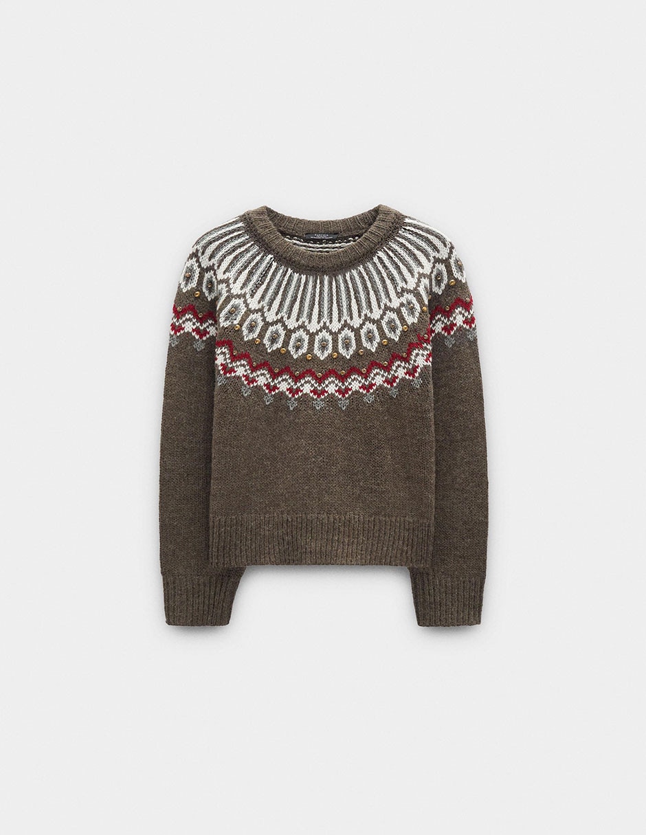 Suéter cuello redondo para mujer 5