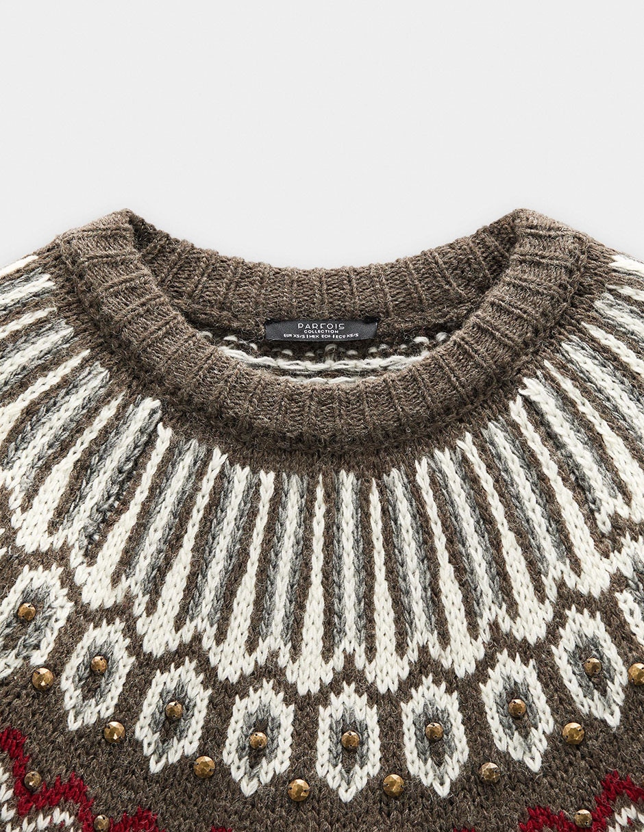 Suéter cuello redondo para mujer 6