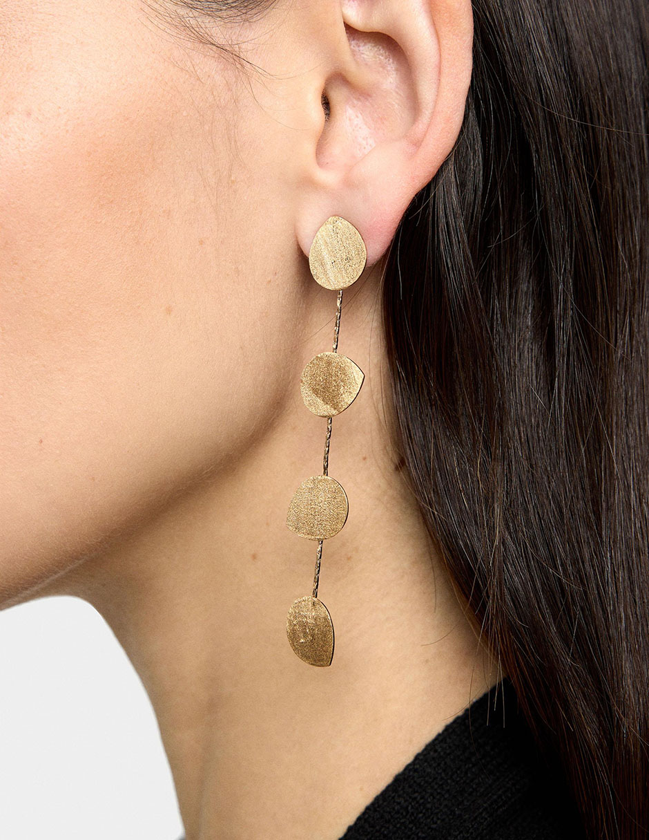 Aretes largos Golden Delicates 2