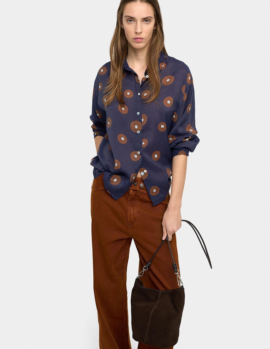 Camisa manga larga para mujer