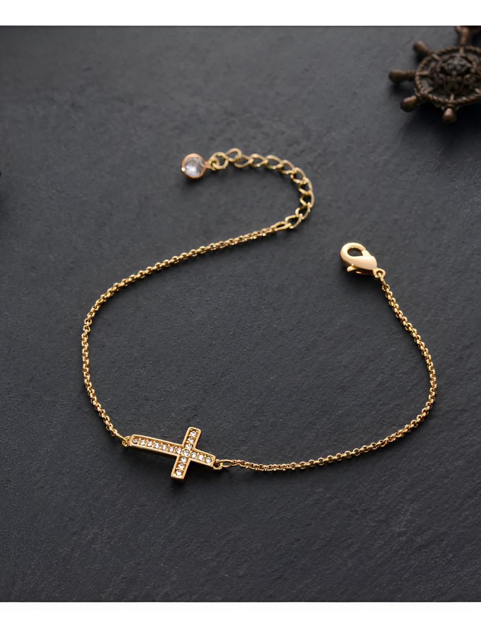Pulsera de plata con zirconia P 925 acabado brillante 3