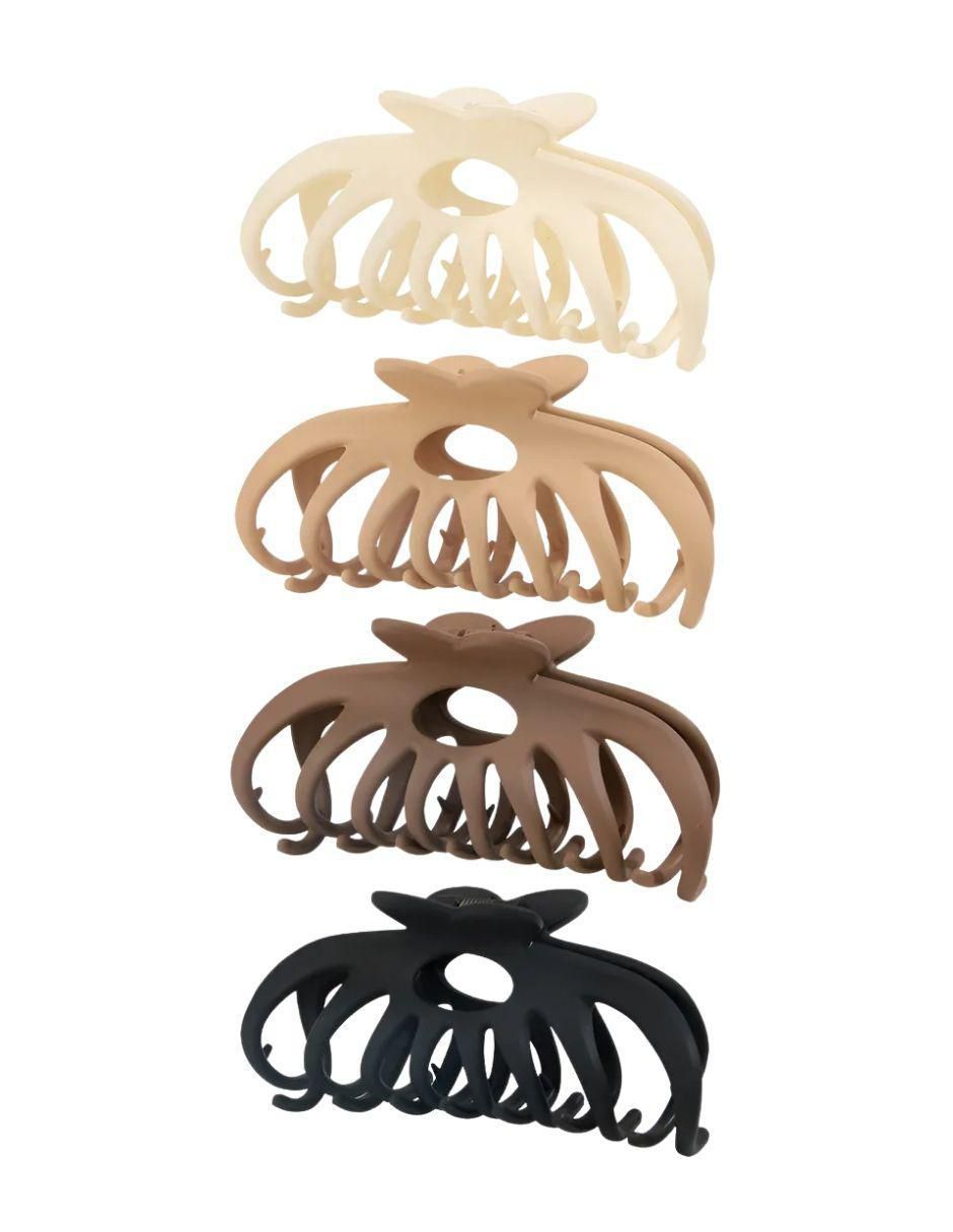 Set de pinzas para el cabello de plástico 3