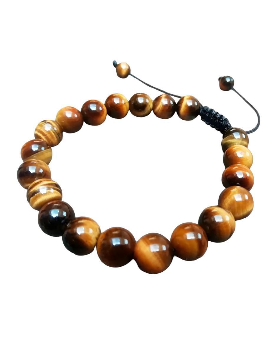 Pulsera con ojo de tigre acabado brillante 3
