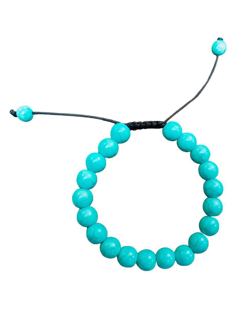Pulsera con turquesa acabado brillante 2