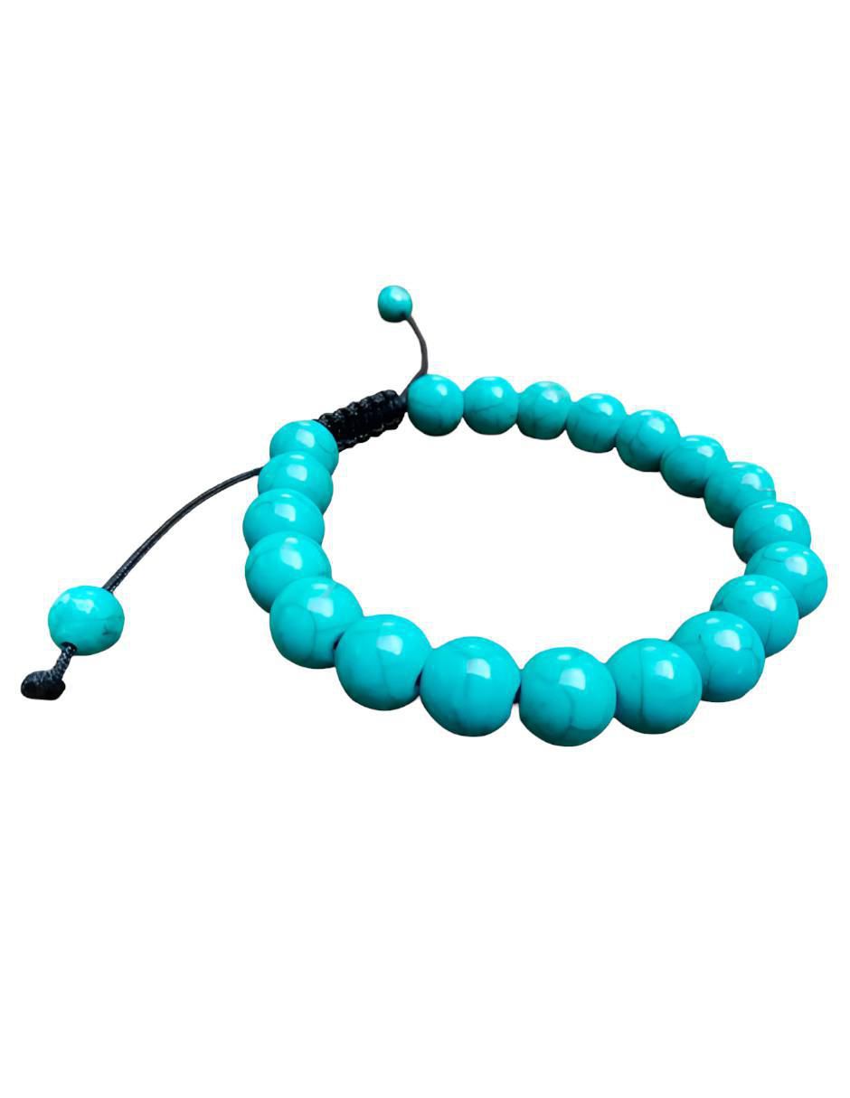 Pulsera con turquesa acabado brillante 3