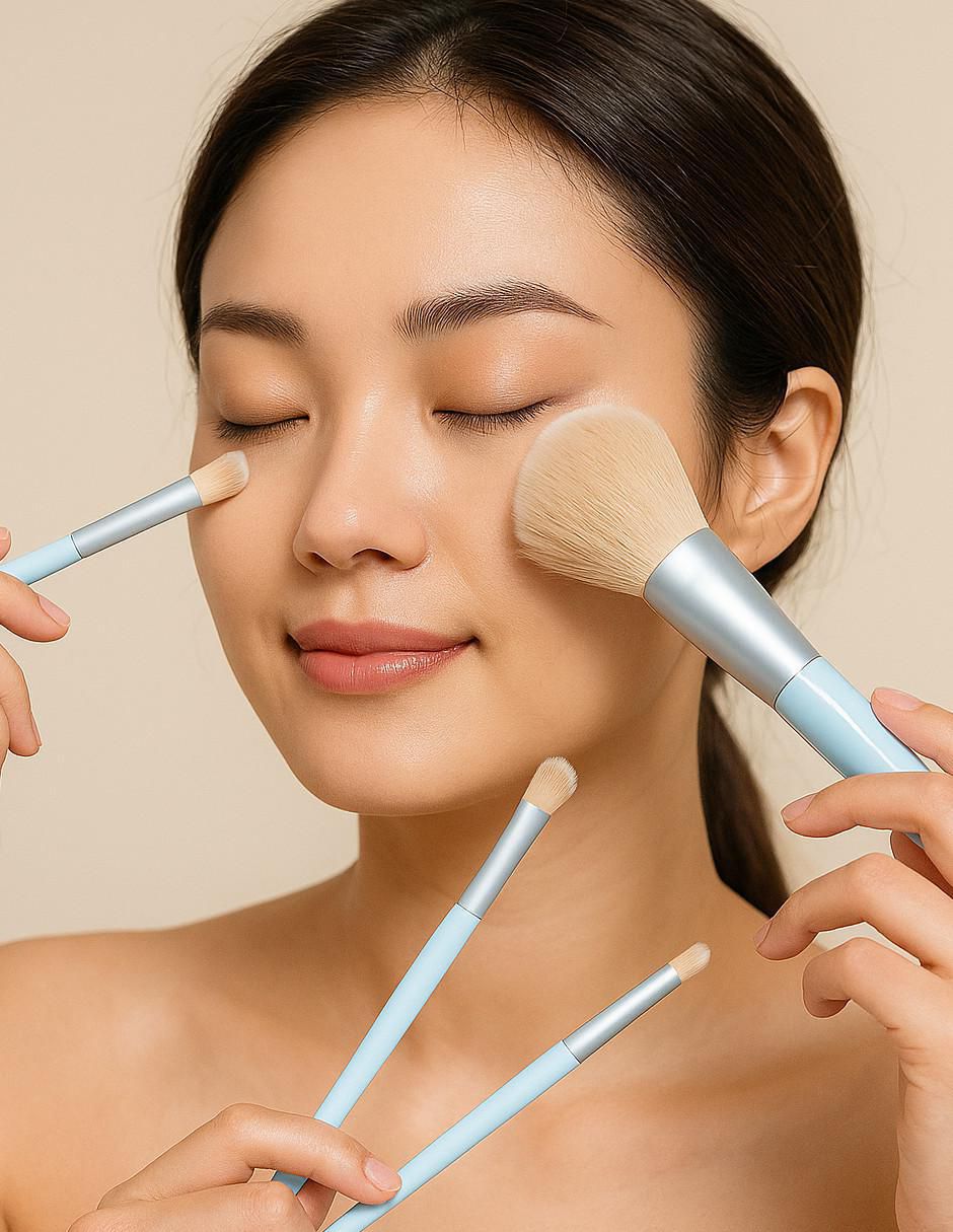 Set cosmetiquera para maquillaje 10 piezas para mujer 3