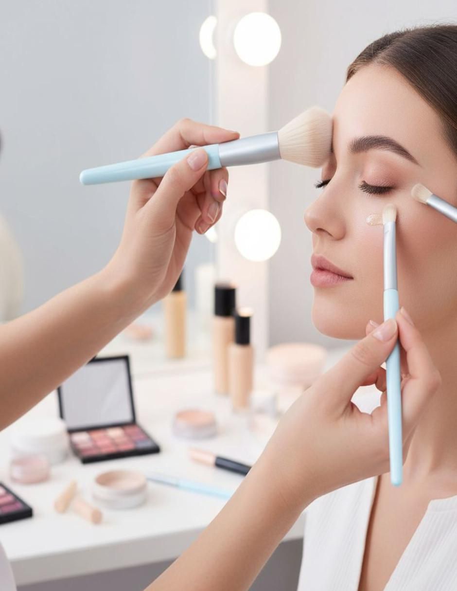 Set cosmetiquera para maquillaje 10 piezas para mujer 7