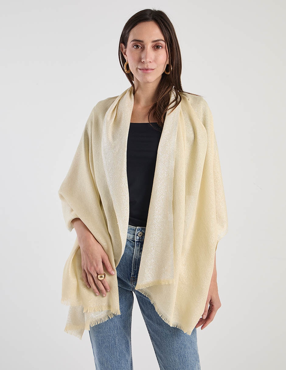 Pashmina con estampado jaspeado para mujer