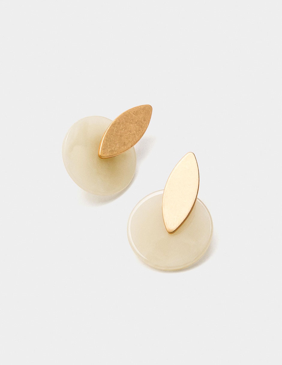 Aretes largos Golden Basics Extra 2