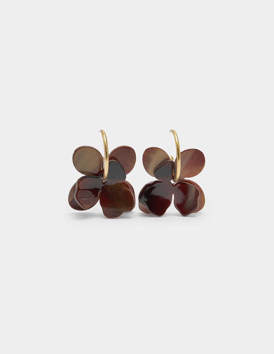 Aretes largos Trend con acabado pulido
