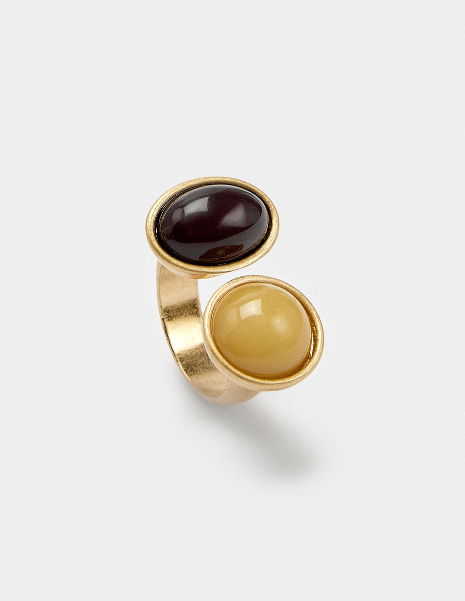 Anillo Amber pedrería de fantasía 2