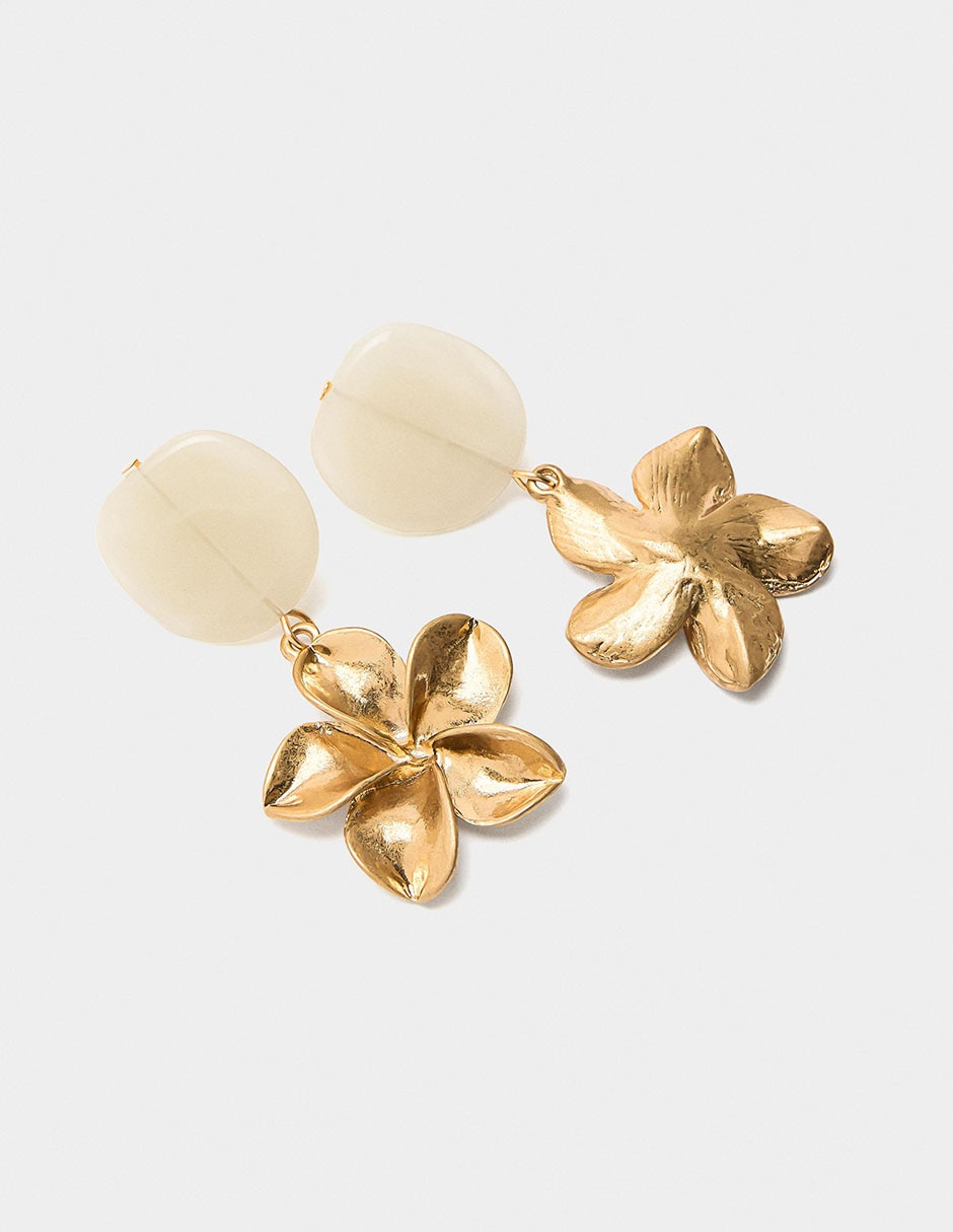 Aretes largos Golden Basics Extra 2