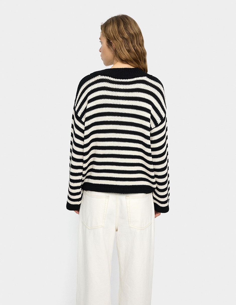 Suéter cuello v para mujer 4
