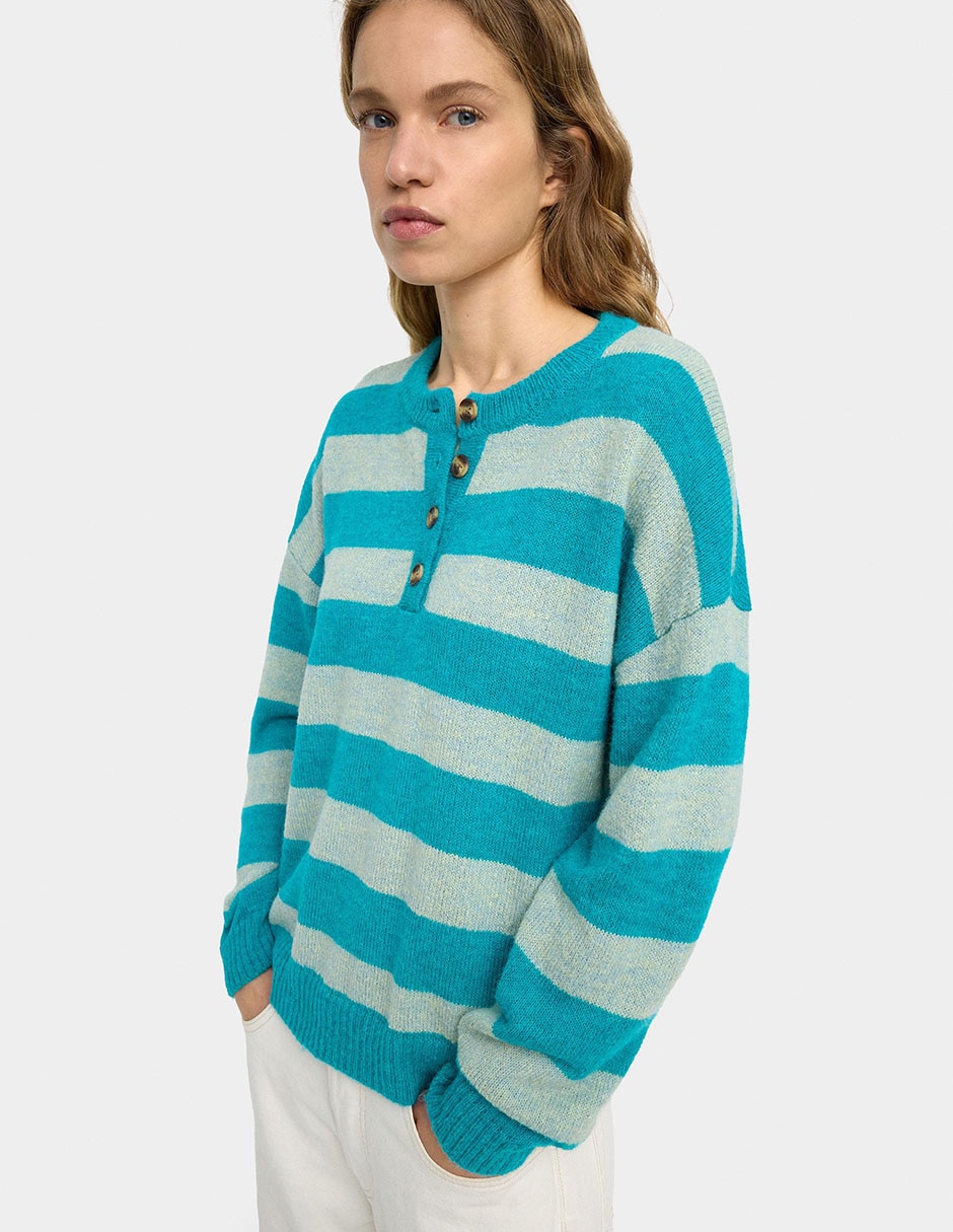 Suéter cuello redondo para mujer 2