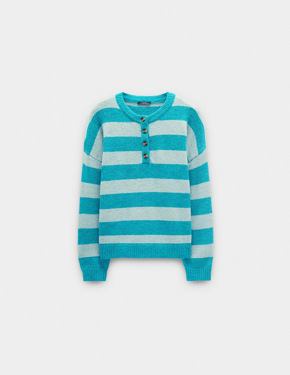 Suéter cuello redondo para mujer 4