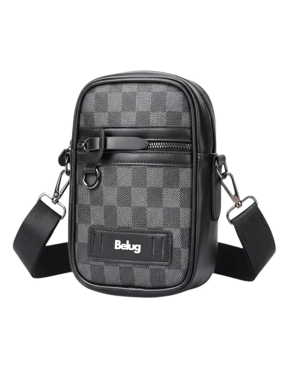 Bolsa crossbody de cuero para hombre