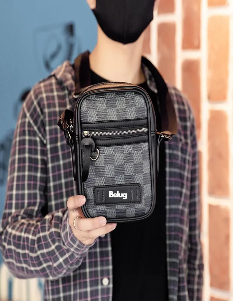 Bolsa crossbody de cuero para hombre 4