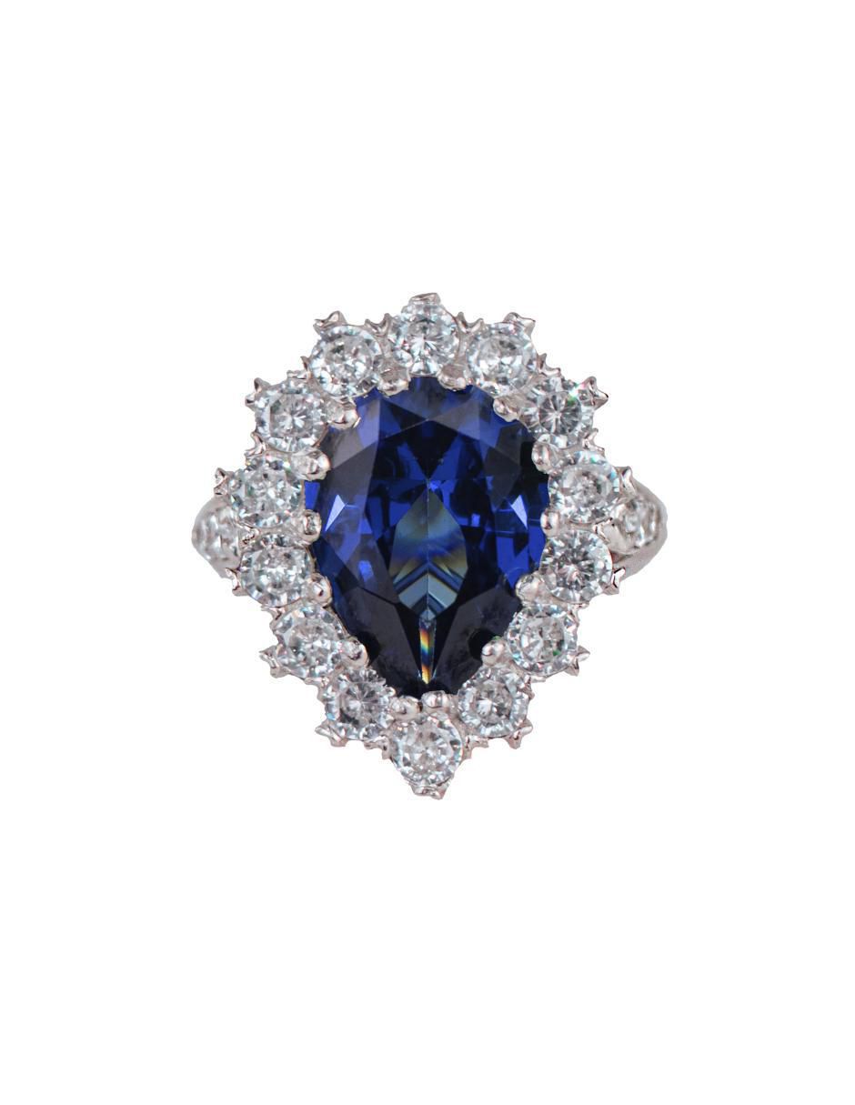 Anillo de gota Hürrem Sultan P 925 de plata zirconia cúbica 1