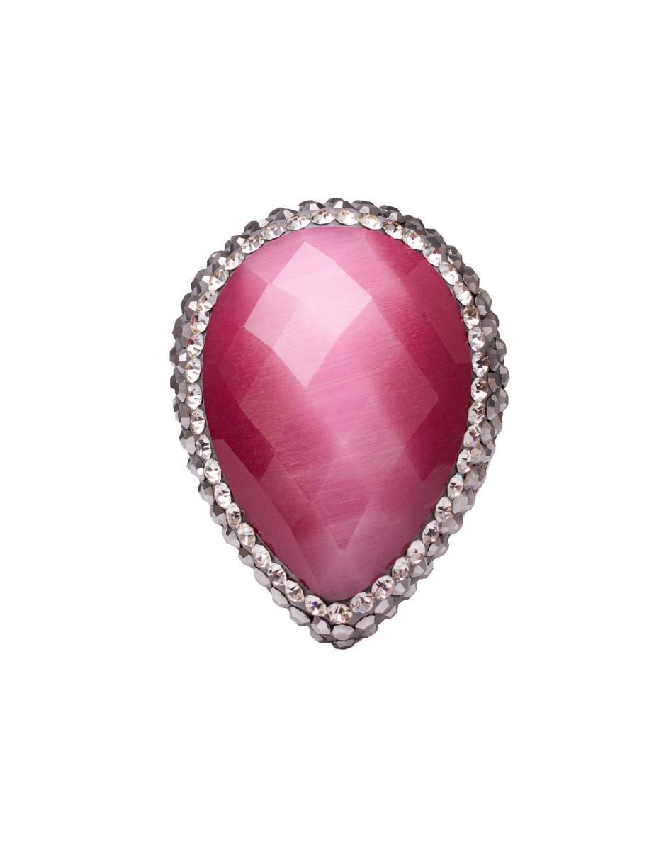 Anillo de gota Queen Farah P 925 de plata ojo de gato