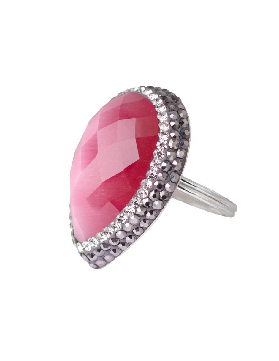 Anillo de gota Queen Farah P 925 de plata ojo de gato 4