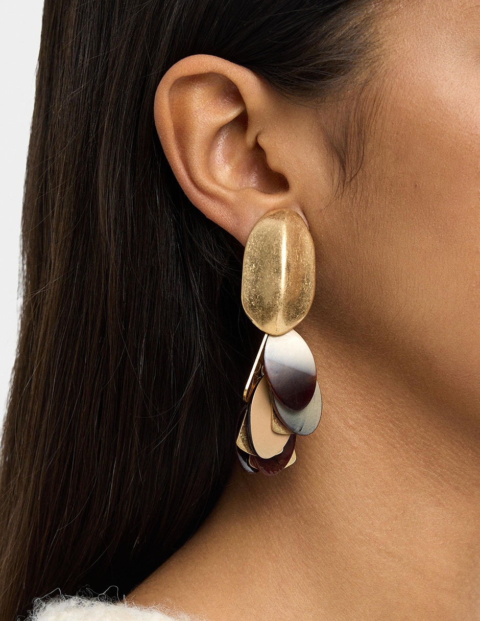 Aretes largos Trend Extra con acabado brillante 2