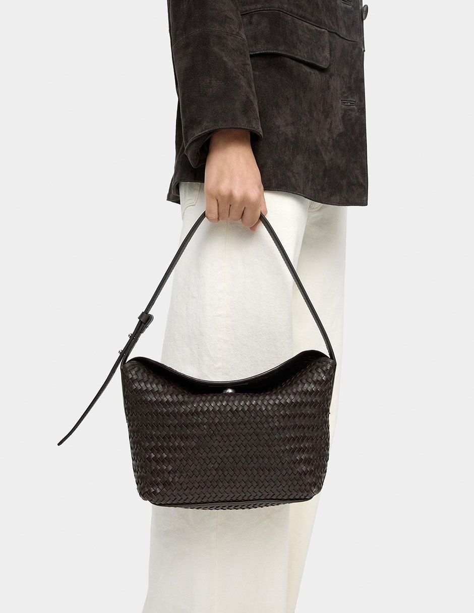 Bolsa shoulder de cuero para mujer 7
