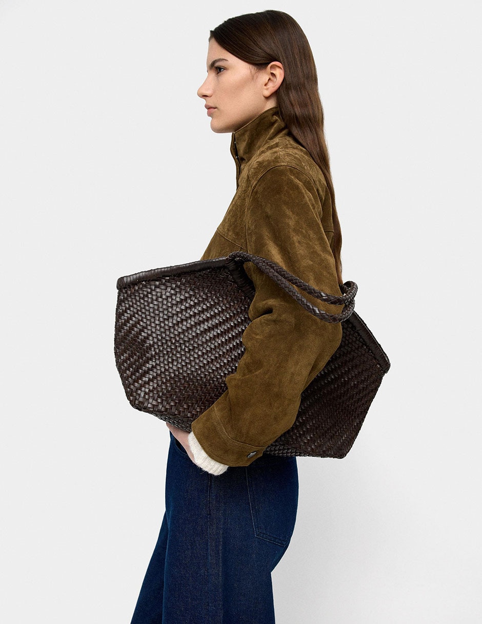 Bolsa shopper de cuero para mujer 2