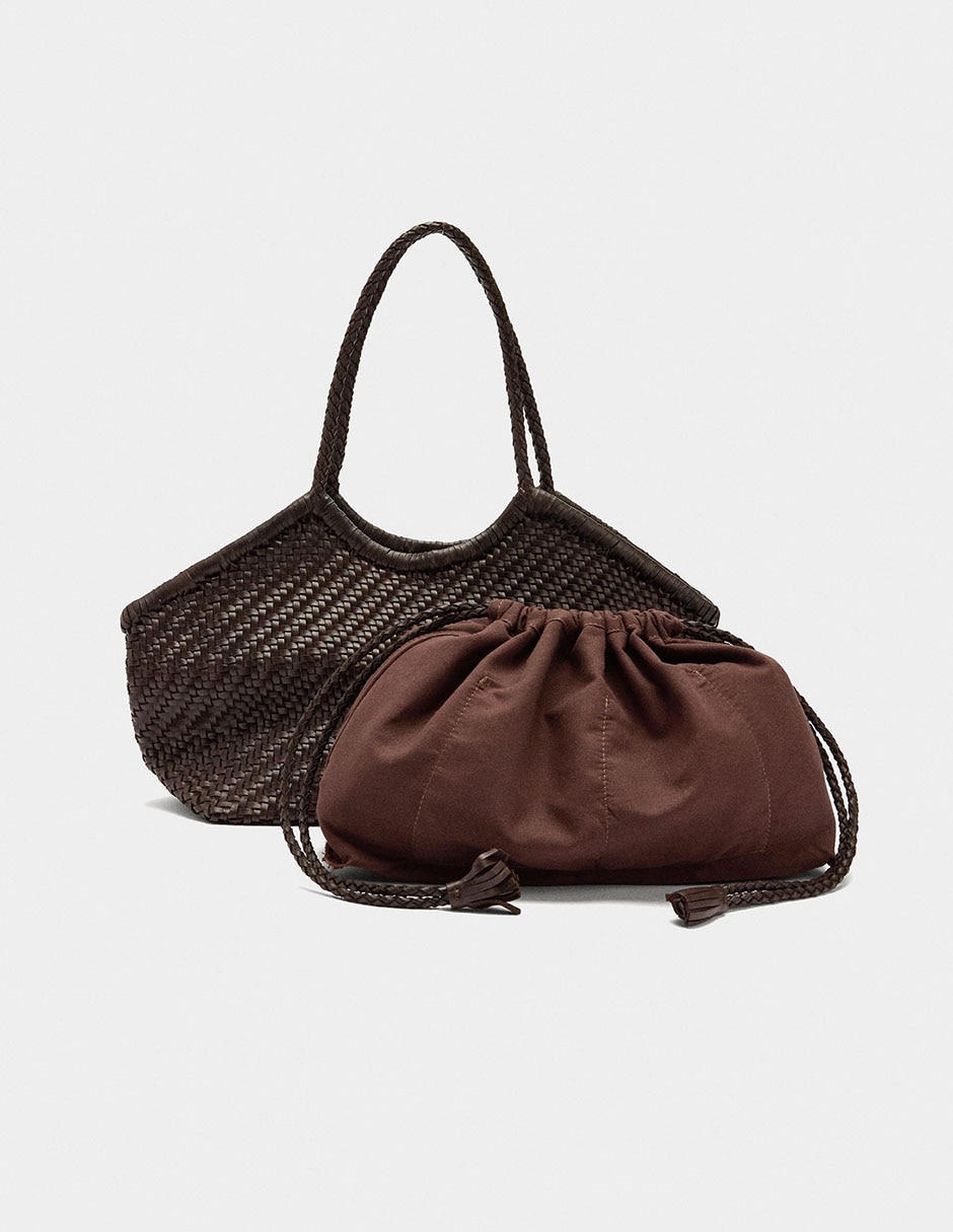 Bolsa shopper de cuero para mujer 5