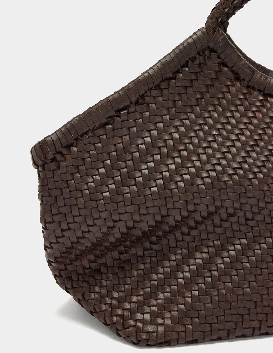 Bolsa shopper de cuero para mujer 6