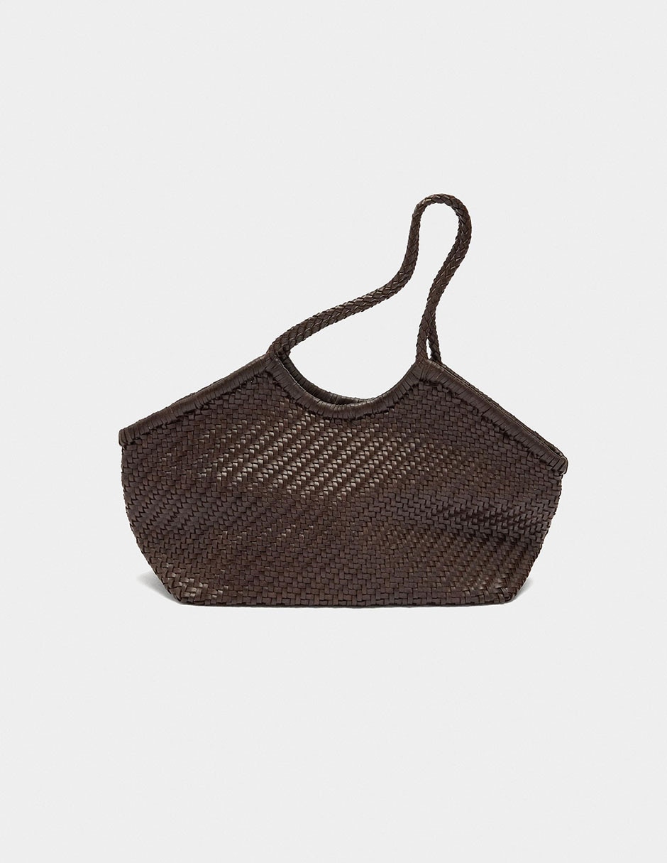 Bolsa shopper de cuero para mujer 8