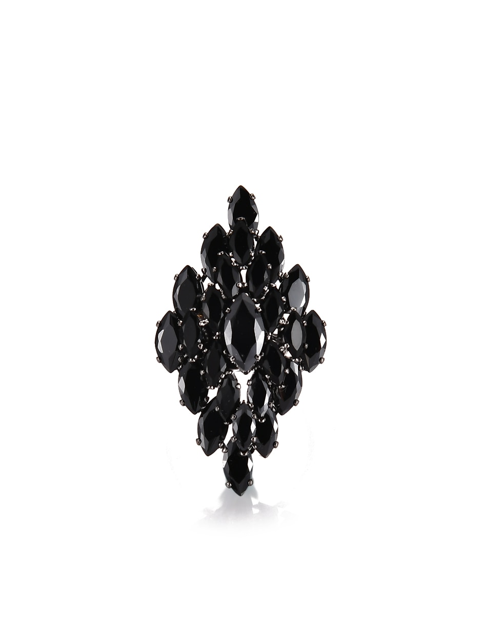 Anillo de rombo cristal brillante