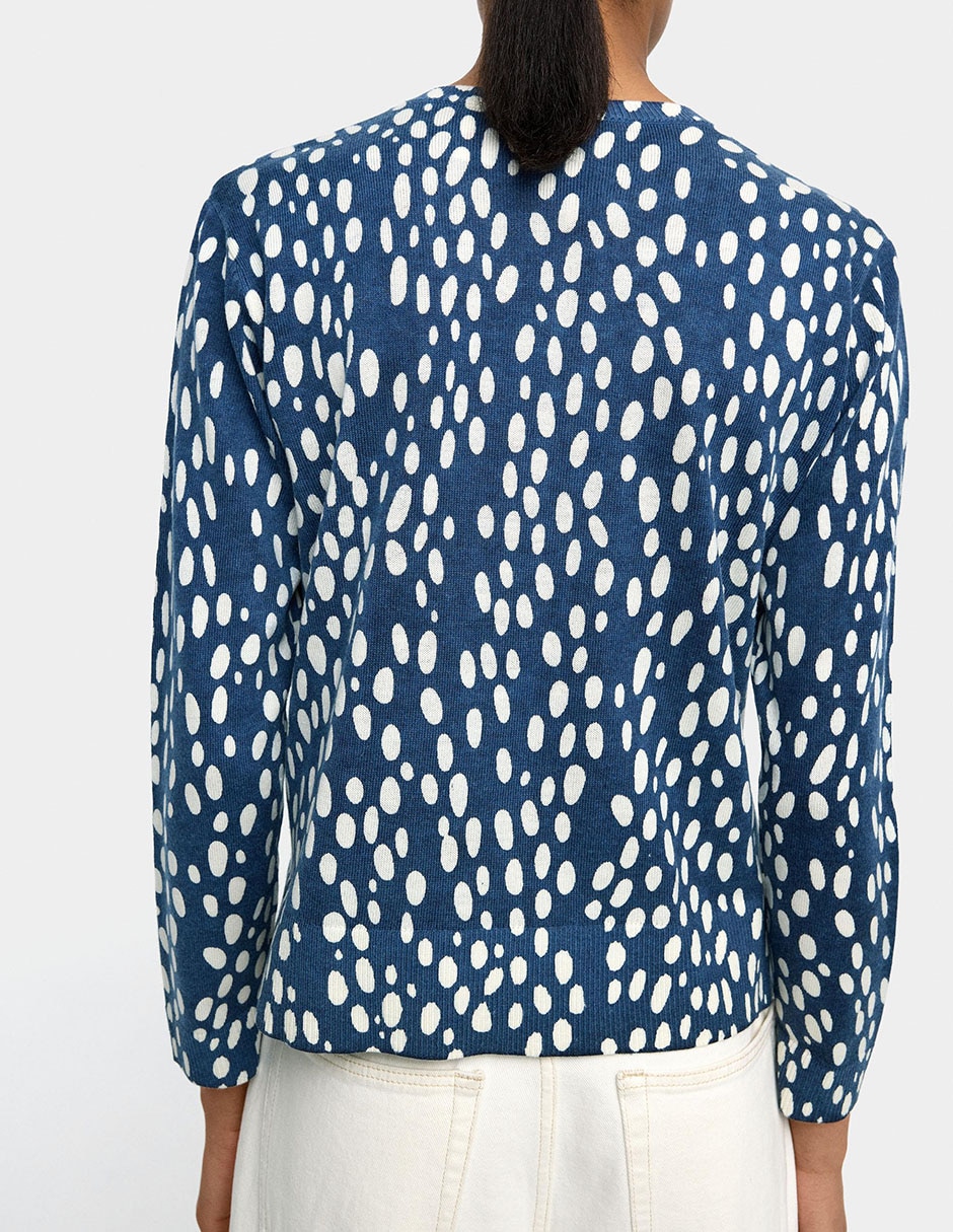 Suéter cuello v para mujer 4