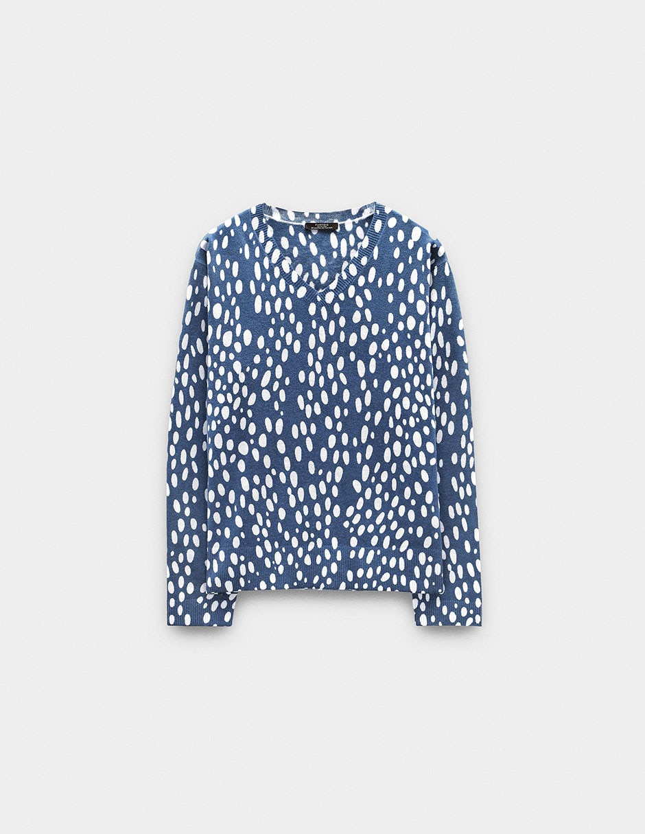Suéter cuello v para mujer 5