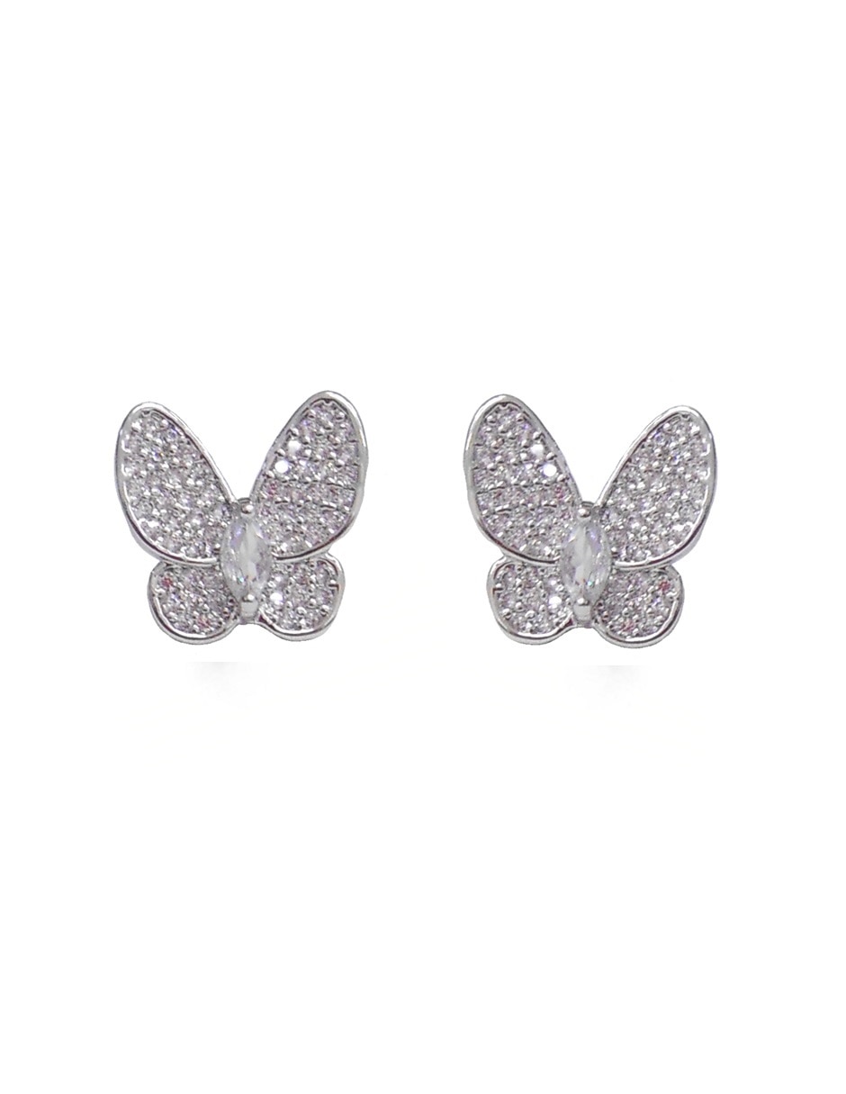 Aretes y collar de mariposa 6