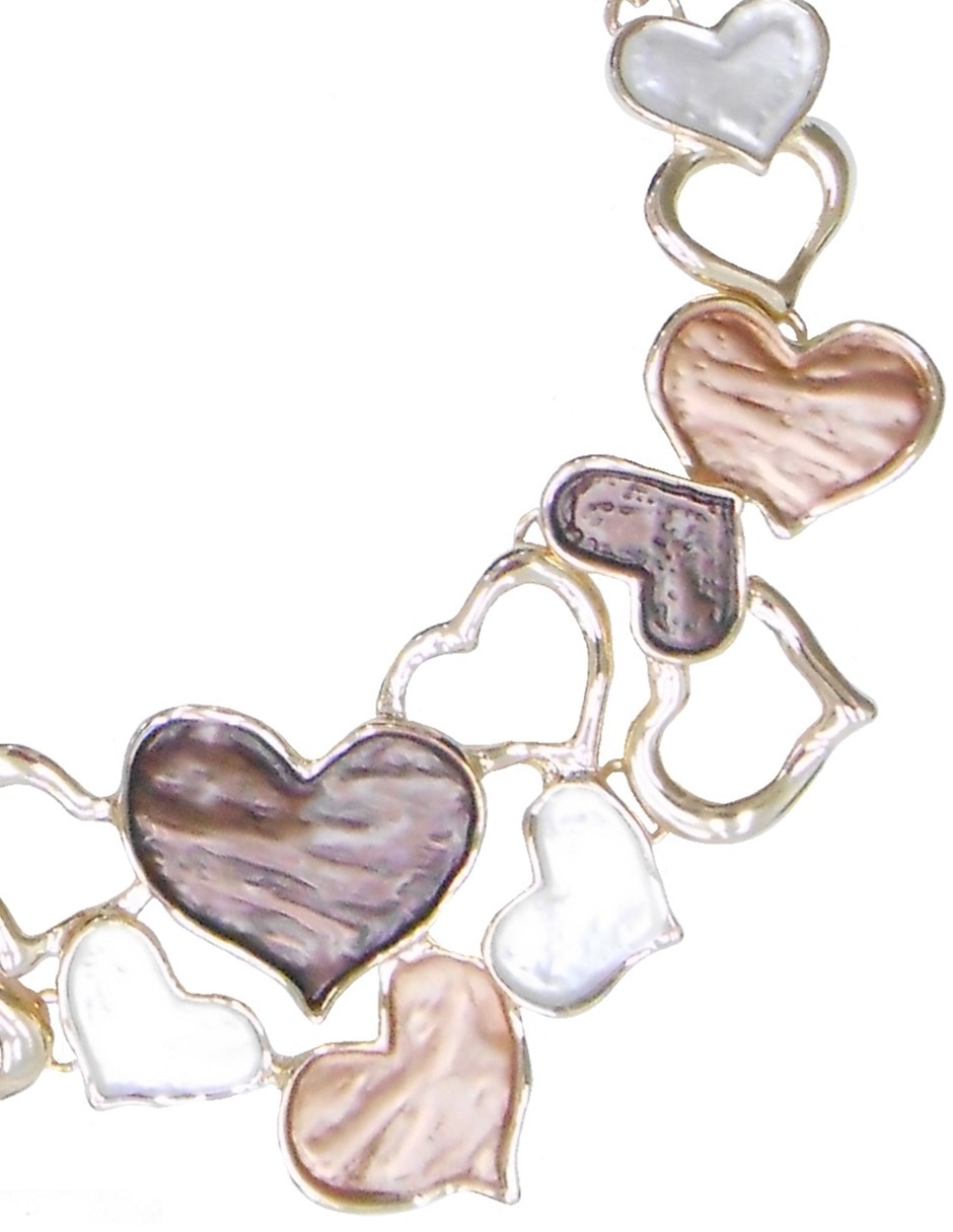 Aretes y collar de corazón 6
