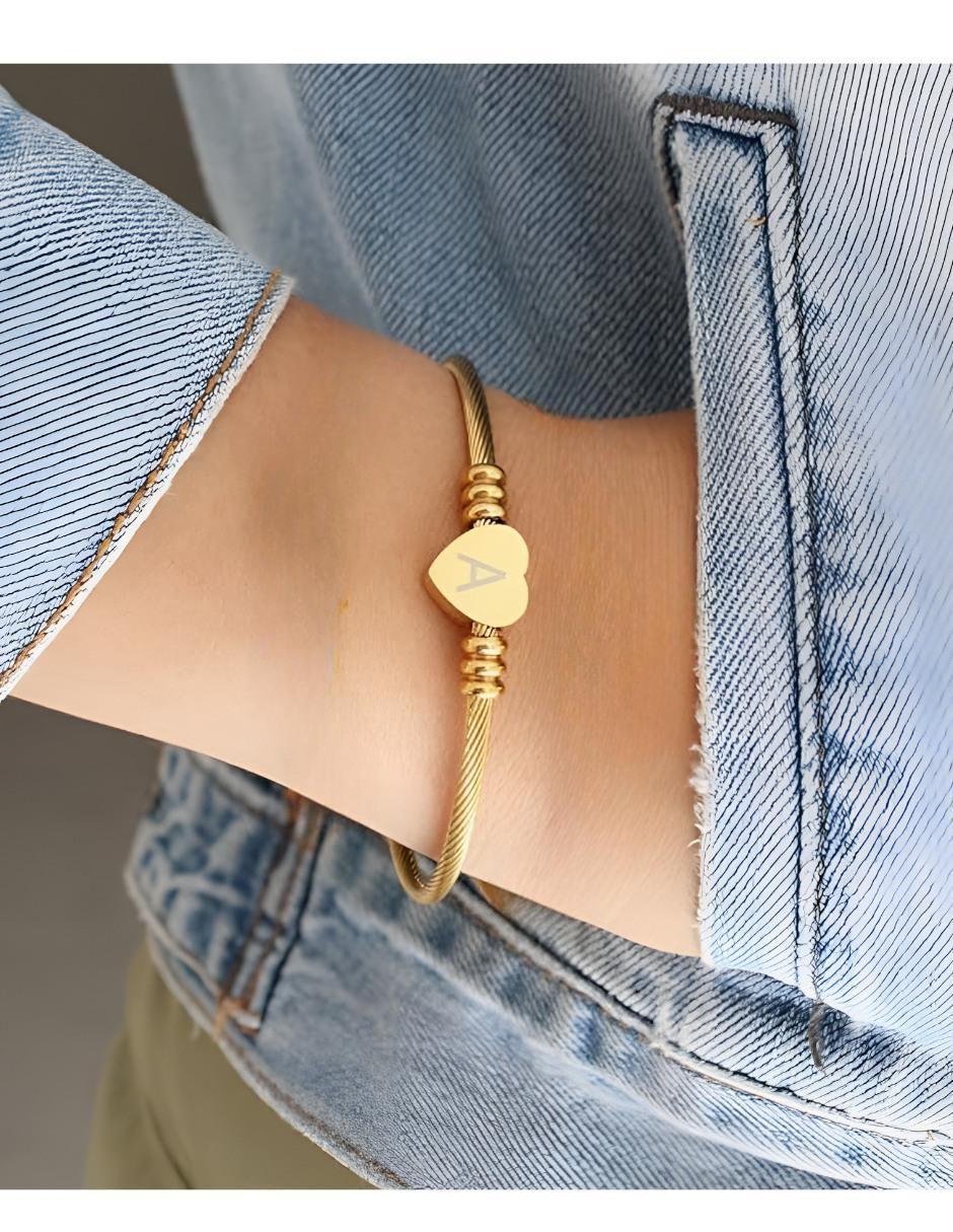 Pulsera 10 K acabado baño de oro 2