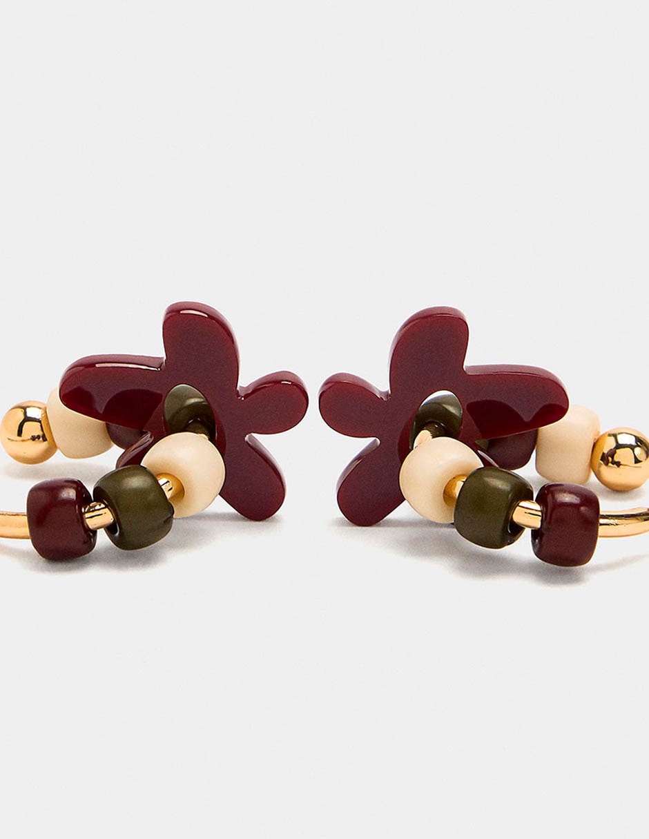 Aretes largos Wine & Dine con acabado brillante 3