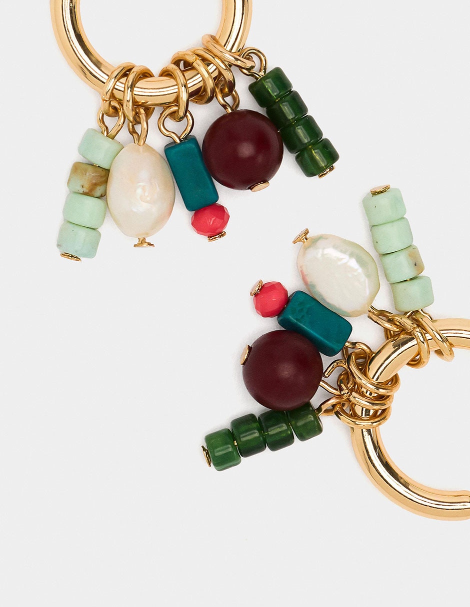 Aretes largos Wine & Dine con acabado brillante 3