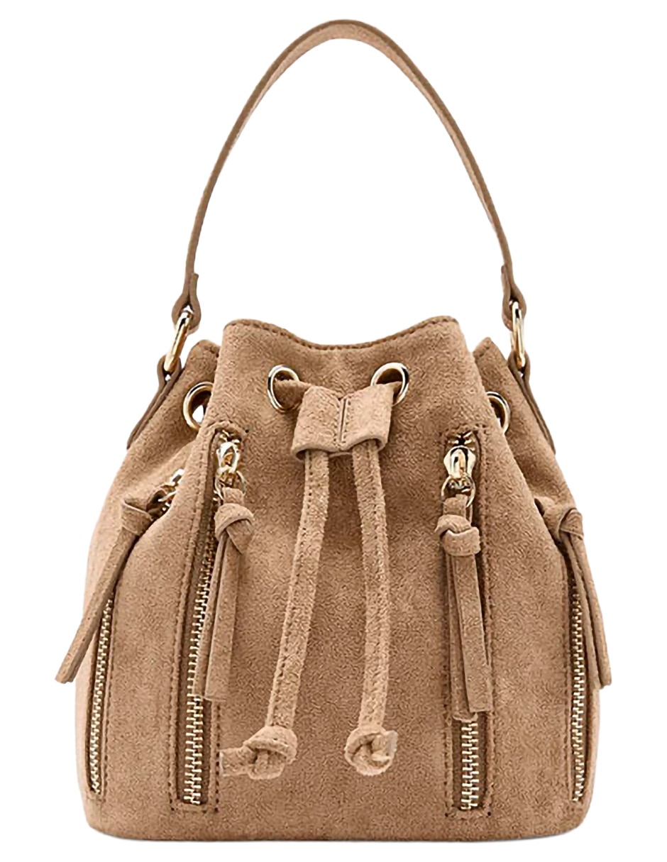 Bolsa bucket Zippers para mujer