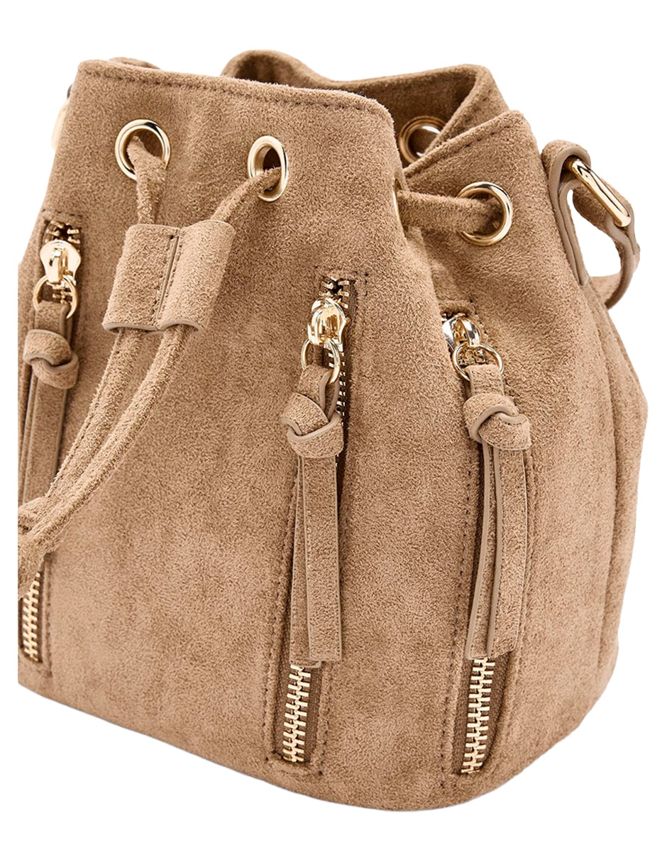 Bolsa bucket Zippers para mujer 2