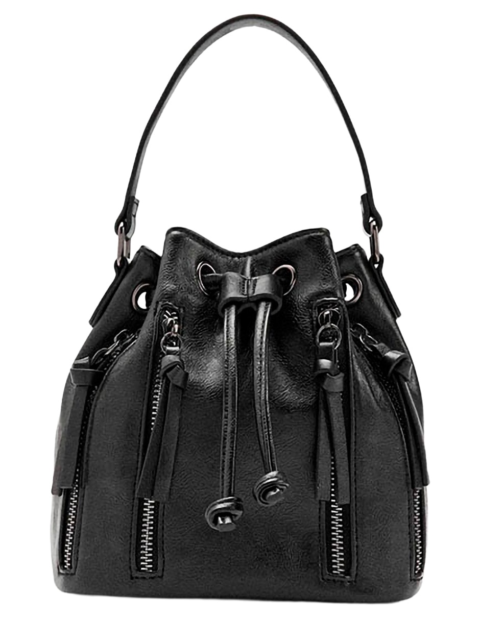 Bolsa bucket Zippers para mujer
