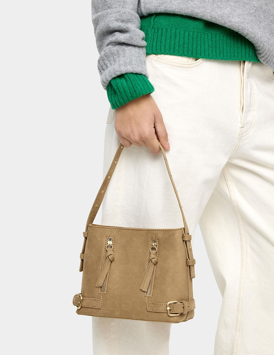 Bolsa bucket Zippers para mujer 2