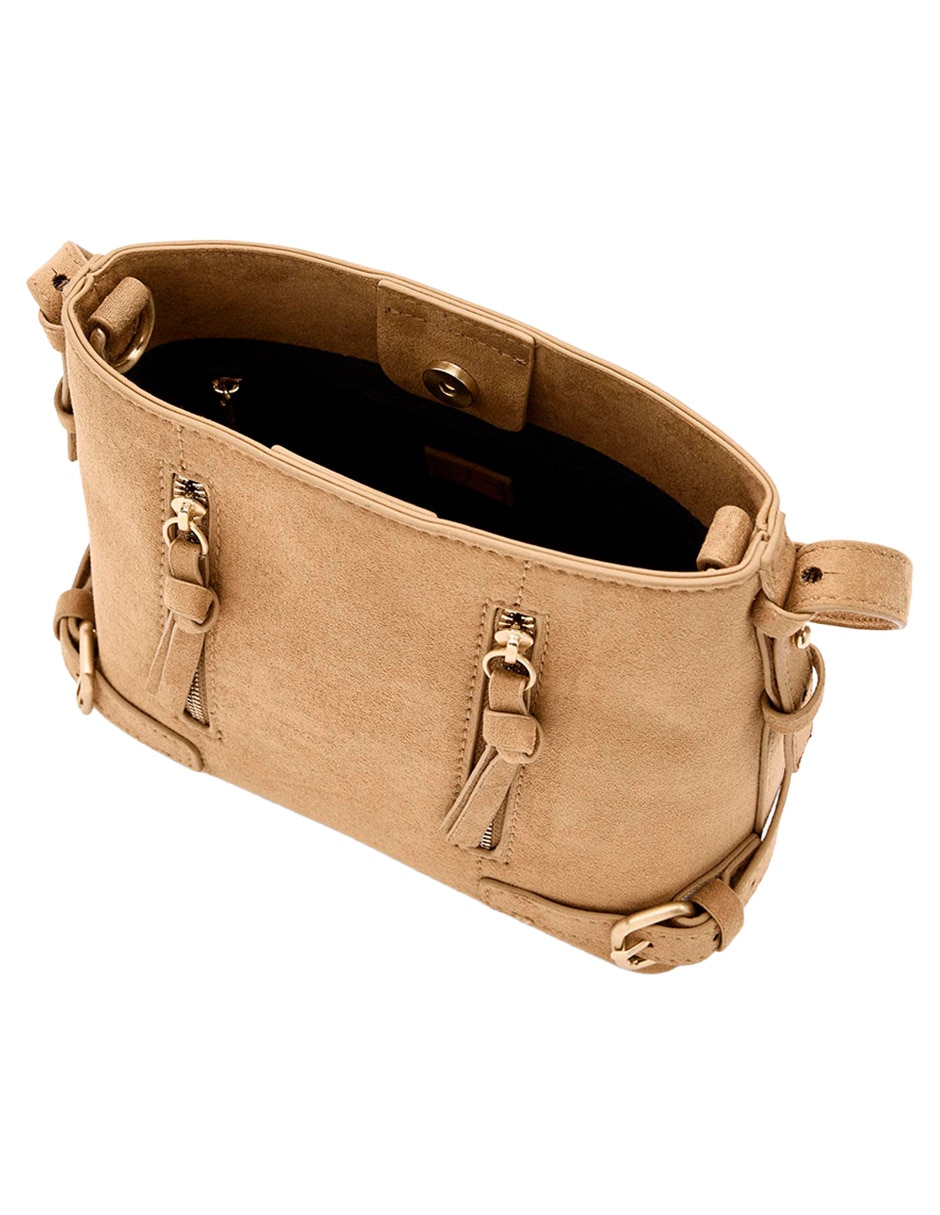 Bolsa bucket Zippers para mujer 5