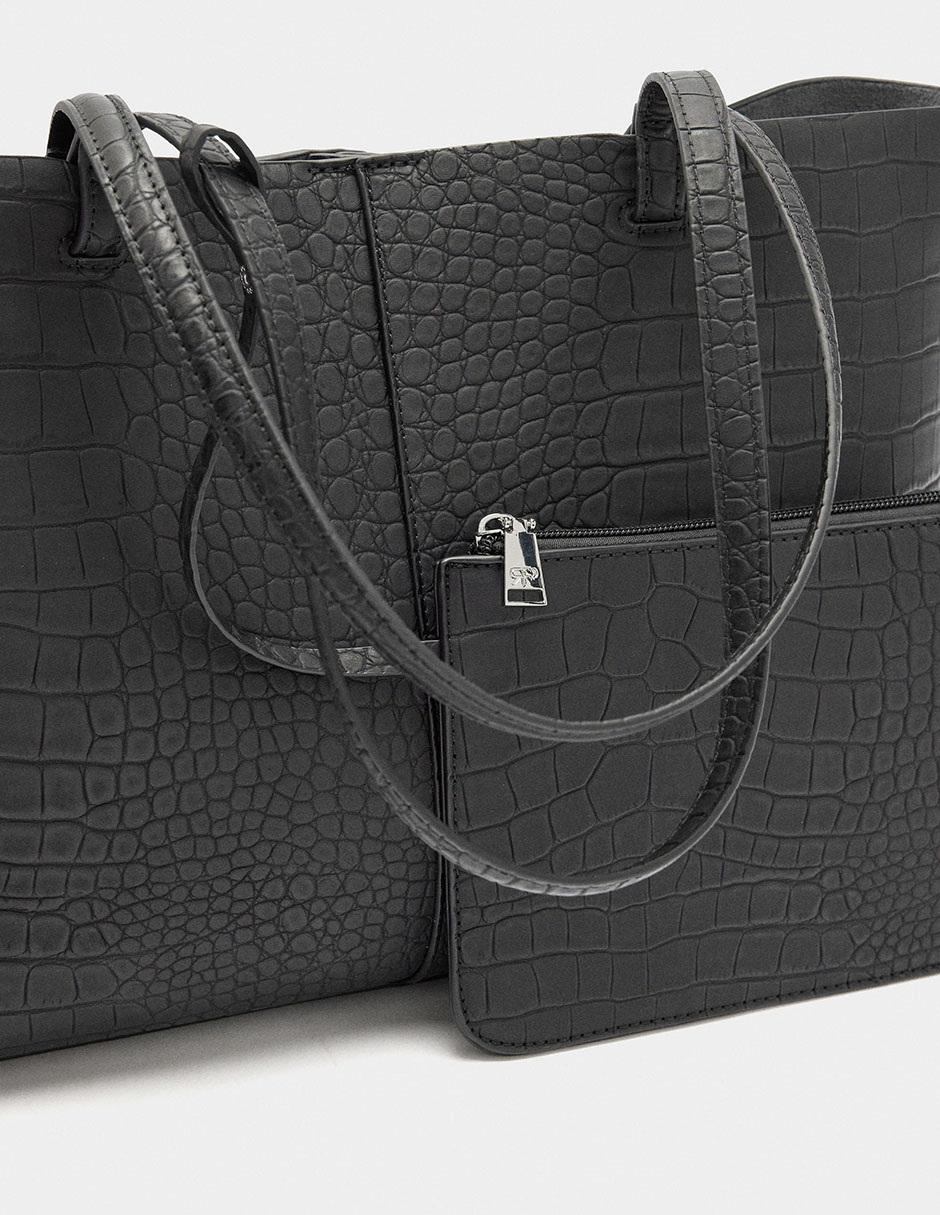 Bolsa shopper Malva para mujer 3