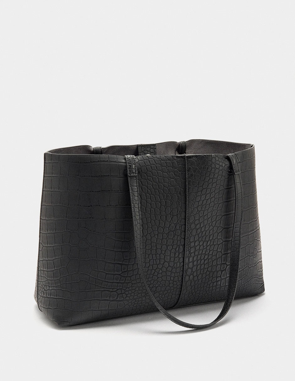 Bolsa shopper Malva para mujer 4