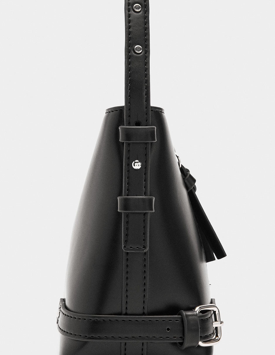 Bolsa bucket Zippers para mujer 3
