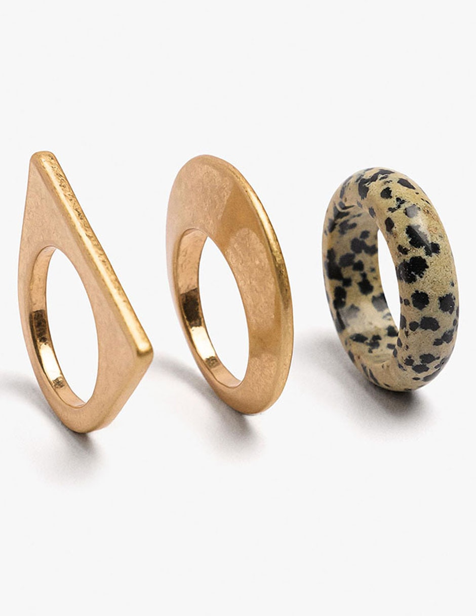 Set anillo Earthy acabado pulido 2