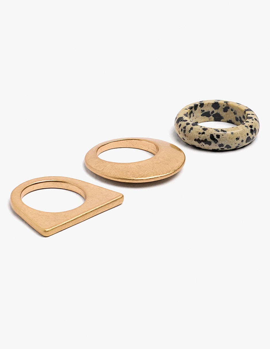 Set anillo Earthy acabado pulido 3